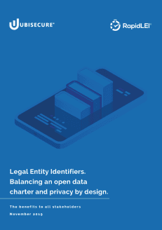 LEIs &ndash; Balancing an open data charter and privacy by design page 1