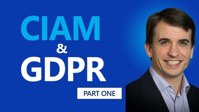 GDPR &amp; Identity, part 1 video