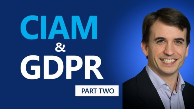 GDPR &amp; Identity, part 2 video